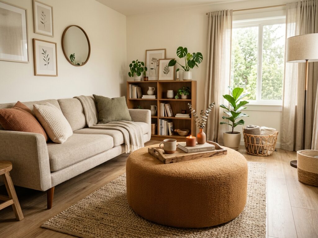 Use an ottoman Instead of a second Chair